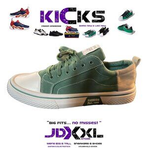 Men's Canvas Sneakers - GREEN
